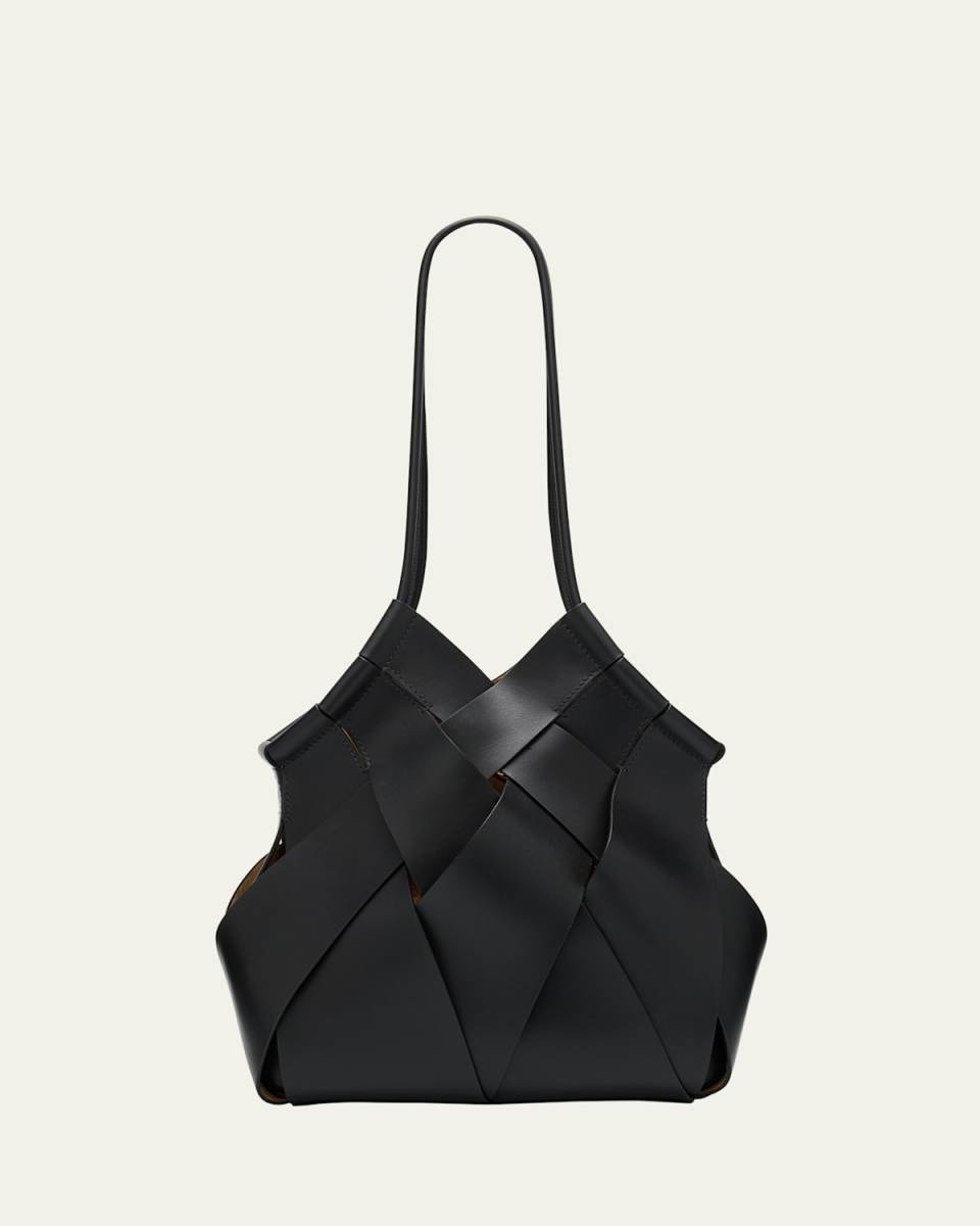 Charlotte Woven Leather Tote Bag
